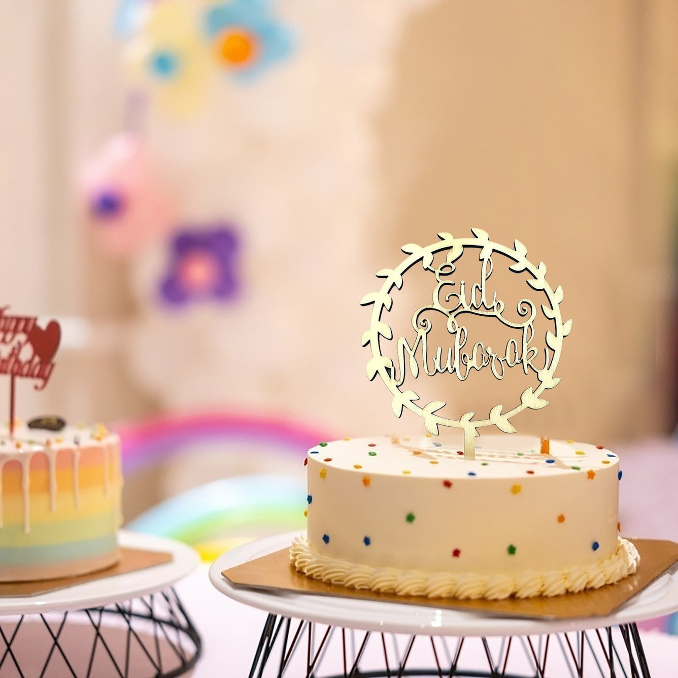 Eid Mubarak Cake Toppers